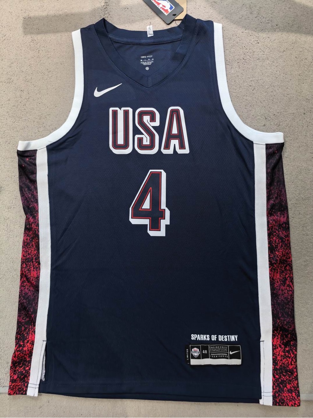 NEW Stephen Curry Nike USA Paris Olympics Swingman Jersey Size L